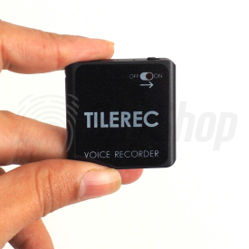 Mini Spionage Audiorekorder TileRec winziges Spion-Diktiergerät extra dünn