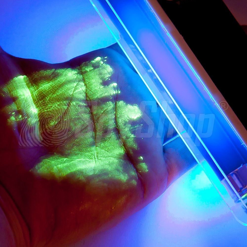 Jetzt noch effektiver! UV-Pulver Dieb überführen Pinsel UV-Lampe Detektiv Set UV-Set gegen Diebstahl
