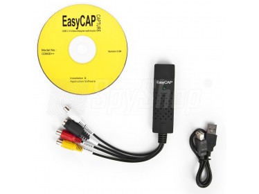 Videograbber EasyCap Video-DVR Zwischenstück - Kamerabilder live auf den PC übertragen
