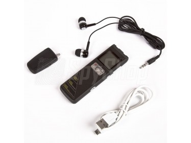 Digitales Abhör Diktiergerät Voice Recorder mit externem Funkmikrofon DVR-308A